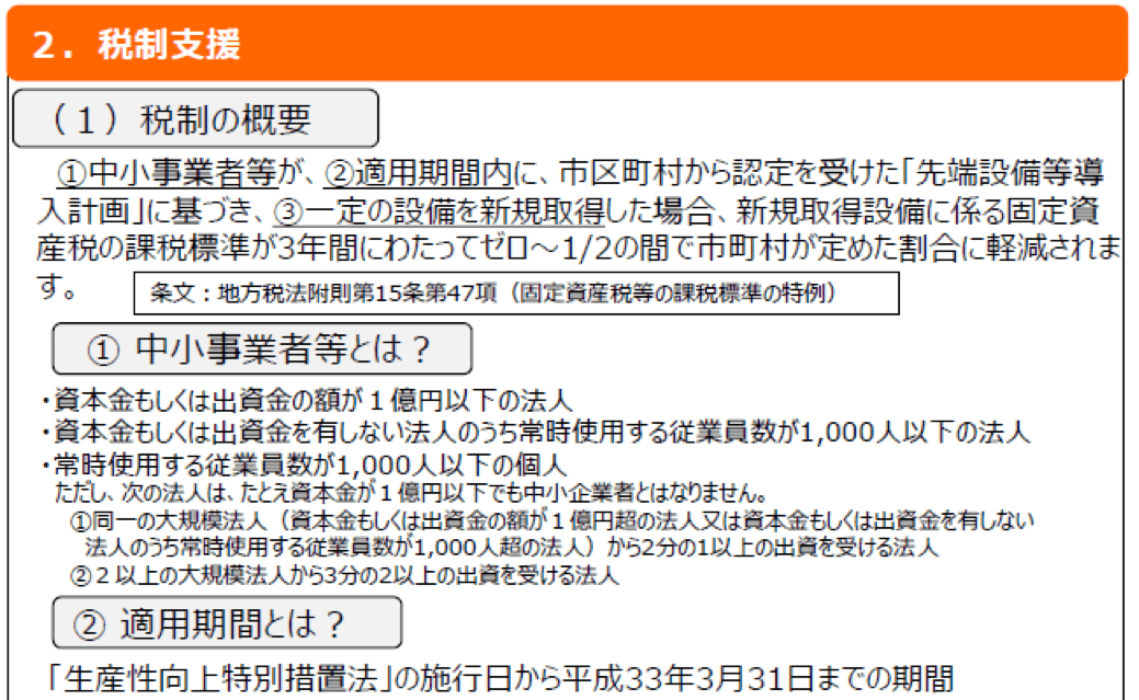生産性向上特別措置法3